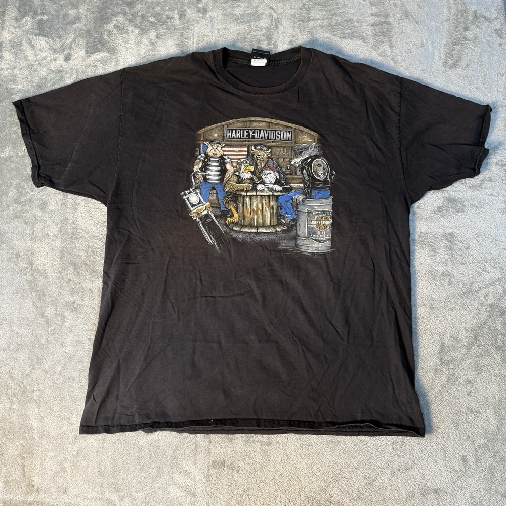 Vintage Harley Davidson T Shirt Mens 2XL Golden Isles Brunswick GA